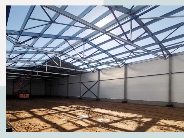 Строительство сенохранилищ в Касимах