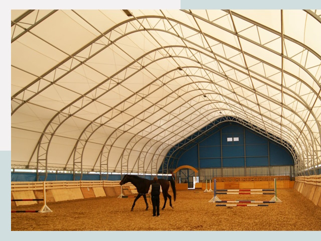 Строительство конных манежей в Касимах