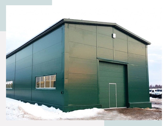 Двускатные ангары в Касимах