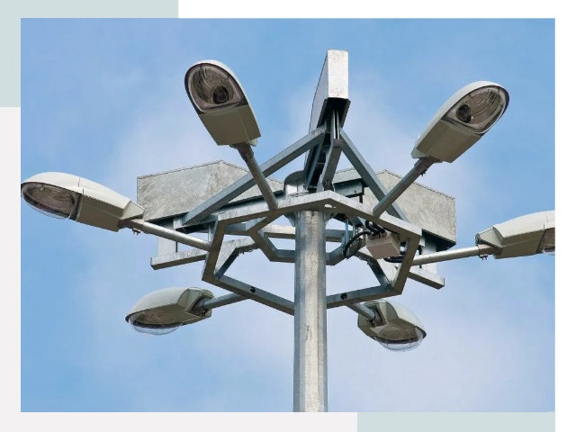 Монтаж осветительных мачт в Касимах