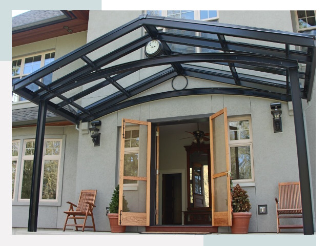 Козырьки металлические в Касимах