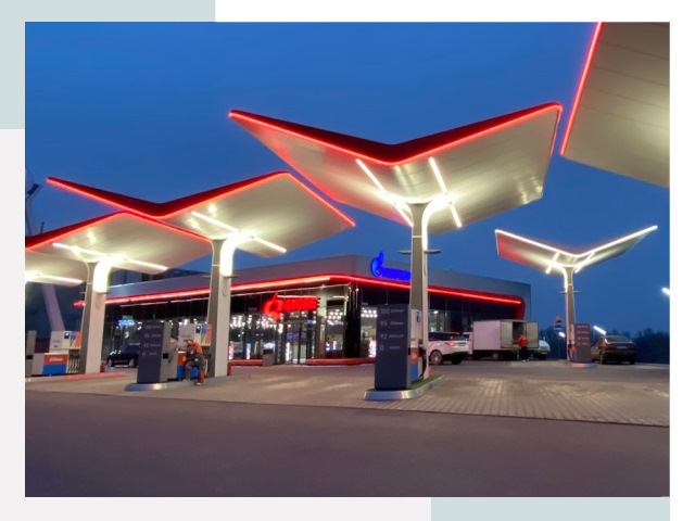 Навесы для АЗС в Касимах