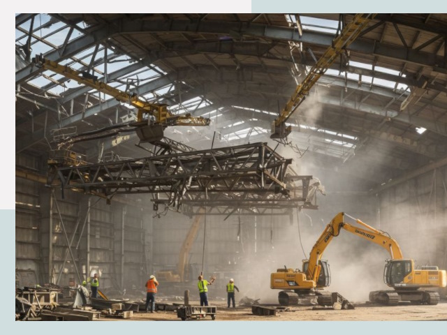 Демонтаж ангаров в Касимах от 652 руб. за м²