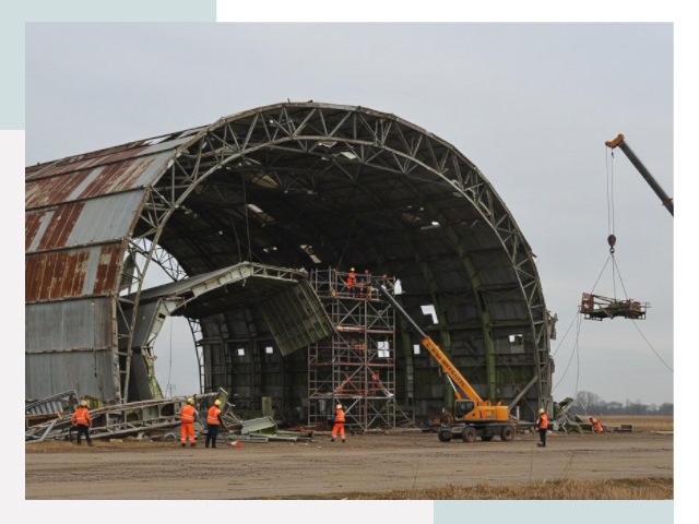 Демонтаж ангаров в Касимах