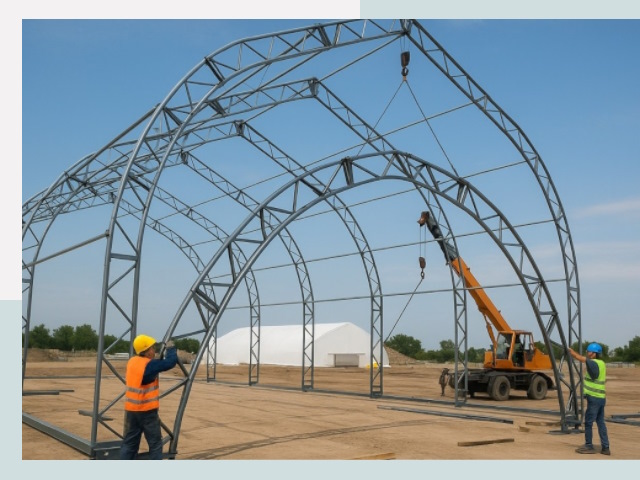 Монтаж ангаров в Касимах от 652 руб. - Надежно и быстро